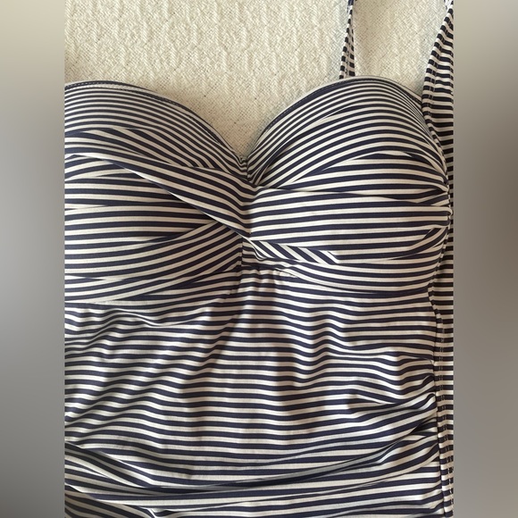NipTuck Navy Ahoy twist front design and tummy control I piece swimsuit - Picture 3 of 10